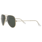 Ray-Ban RB3025 Aviator sunglasses black frame glass lenses, imported from the UK