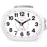 John Lewis Acctim Lila Non-Ticking Sweep Analogue Alarm Clock, White- Buy online at McGrocer