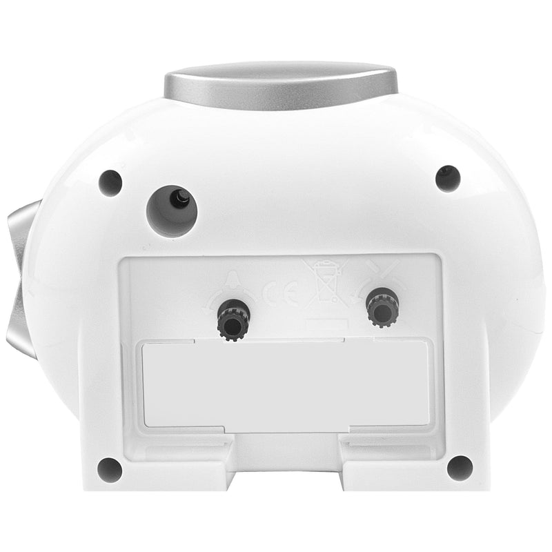 Acctim Lila alarm clock white plastic, imported from the UK