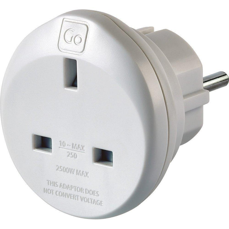 Go Travel UK-EU adaptor (British brand)