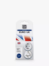 John Lewis Go Travel Visitor EU to UK Adaptor, White- Buy online at McGrocer