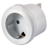 Go Travel EU to UK adaptor white, UK version