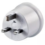 Go Travel EU to UK adaptor white, UK version