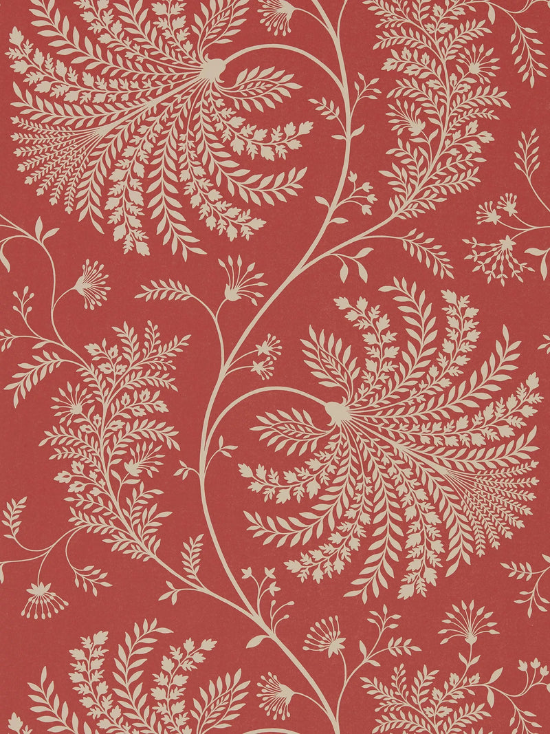 Sanderson Mapperton decorative wallpaper with Indienne pattern (British brand)