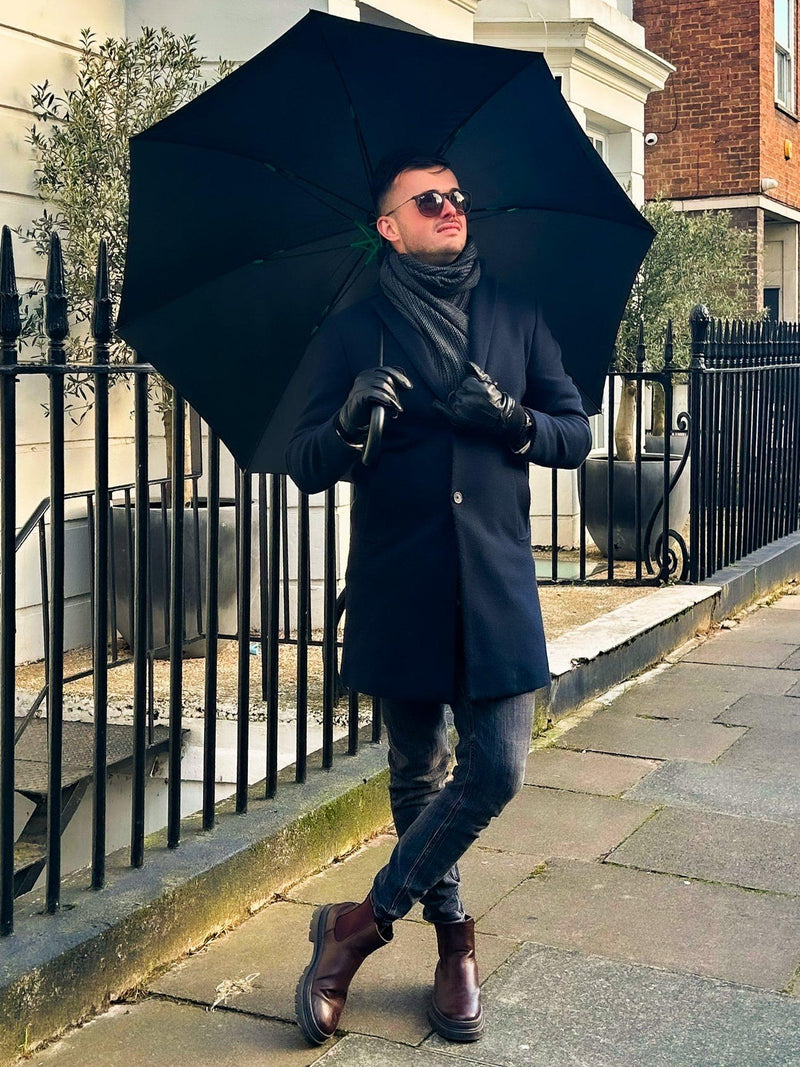 Fulton Typhoon walking umbrella black, UK version
