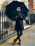 Fulton Typhoon walking umbrella black, UK version