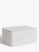 John Lewis John Lewis Modern Country Rattan Lidded Storage Box 40cm x 30cm x 20cm- Buy online at McGrocer