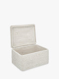 John Lewis rattan lidded storage box (British brand)