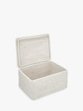 John Lewis rattan lidded storage box (British brand)