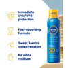 NIVEA SUN Cooling Suncream Mist SPF50 200ml, imported from the UK