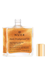 John Lewis NUXE Huile Prodigieuse Golden Shimmer Multi-Purpose Face Body Hair Oil 50ml- Buy online at McGrocer