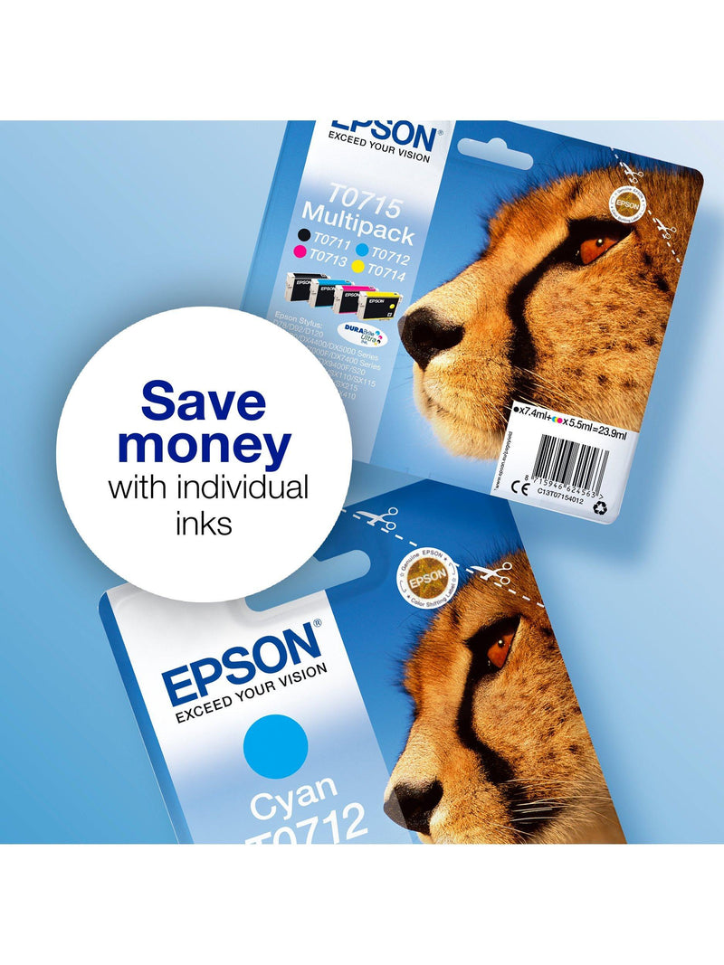 Epson T0715 ink multipack 4 cartridges, imported from the UK