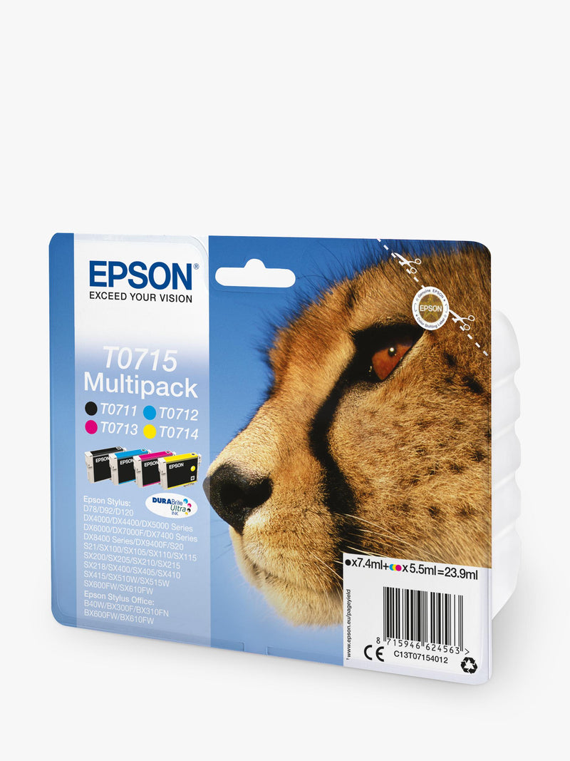 Epson T0715 ink multipack 4 cartridges, imported from the UK