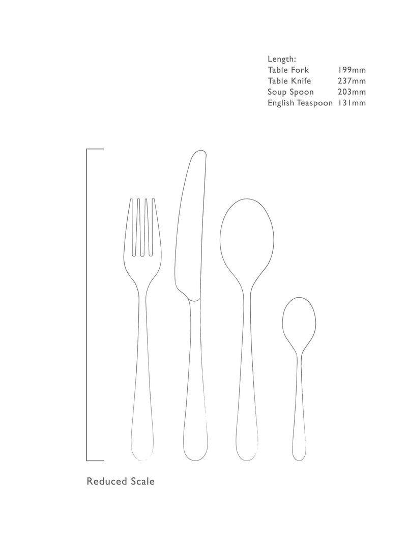 Robert Welch Kingham Bright cutlery set 24 piece - British product