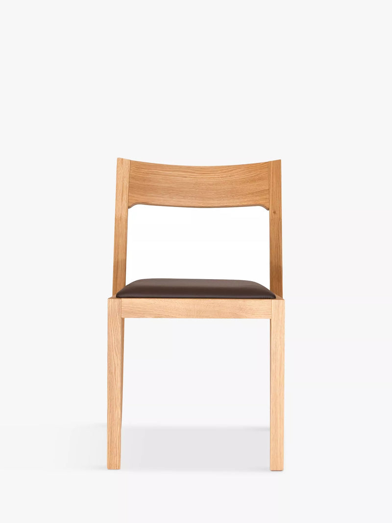 Case Profile dining chair oak leather seat, UK version