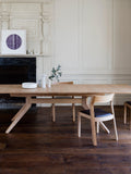 Case Profile dining chair oak leather seat, UK version