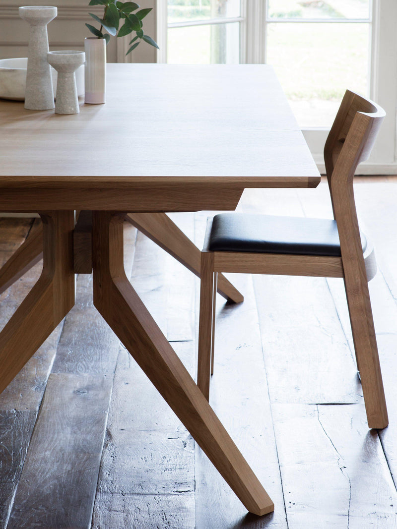 Case Profile dining chair oak leather seat, UK version
