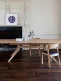 Case Profile dining chair oak leather seat, UK version
