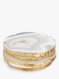 John Lewis agate coasters set of 4 assorted colours, UK version