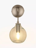 John Lewis Selsey hand-blown blue glass wall light, imported from the UK