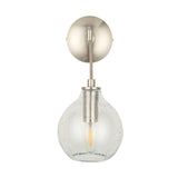 John Lewis Selsey hand-blown blue glass wall light, imported from the UK