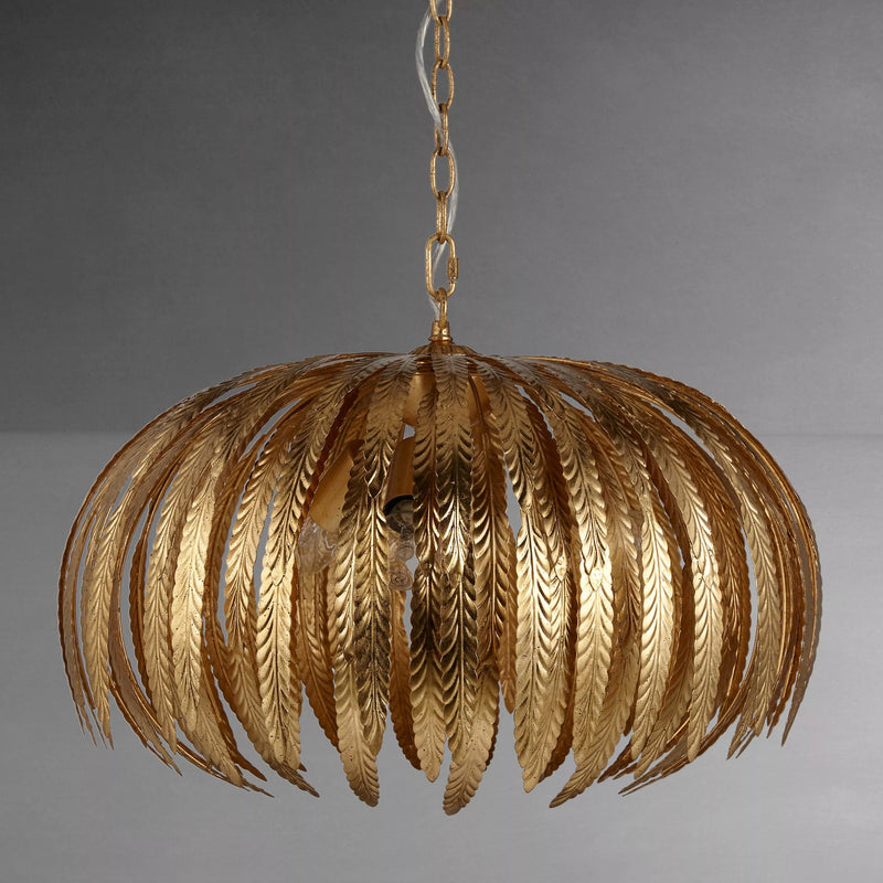 John Lewis Montserrat Leaf Ceiling Light in gold, imported from the UK