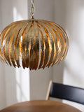 John Lewis Montserrat Leaf Ceiling Light in gold, imported from the UK