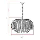 John Lewis Montserrat Leaf Ceiling Light in gold, imported from the UK