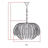 John Lewis Montserrat Leaf Ceiling Light in gold, imported from the UK
