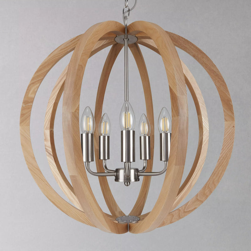 John Lewis Lars ceiling light in ash wood - British product