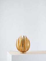 John Lewis John Lewis Montserrat Leaf Table Lamp, Gold- Buy online at McGrocer