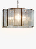 John Lewis Rhea ceiling pendant antique brass 3-light, imported from the UK