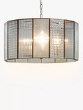 John Lewis Rhea ceiling pendant antique brass 3-light, imported from the UK