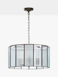 John Lewis Rhea ceiling pendant antique brass 3-light, imported from the UK