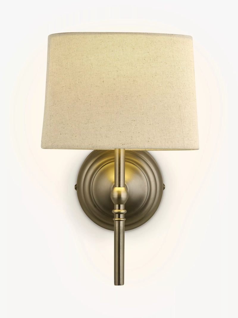 John Lewis Isabel wall light pewter finish slimline (British brand)