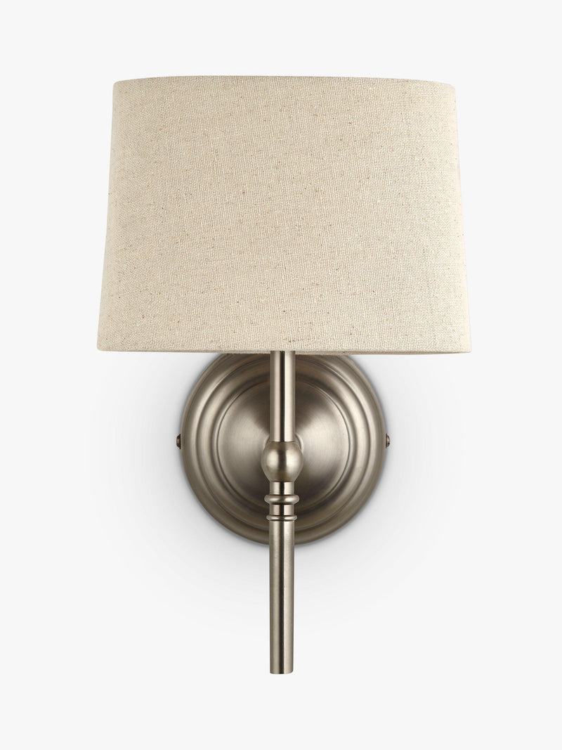 John Lewis Isabel wall light pewter finish slimline (British brand)