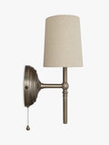 John Lewis Isabel wall light pewter finish slimline (British brand)