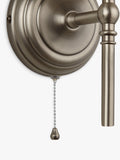 John Lewis Isabel wall light pewter finish slimline (British brand)