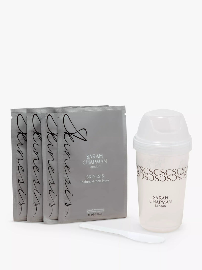 Sarah Chapman Instant Miracle Mask peel-off face mask 15g sachets, imported from the UK