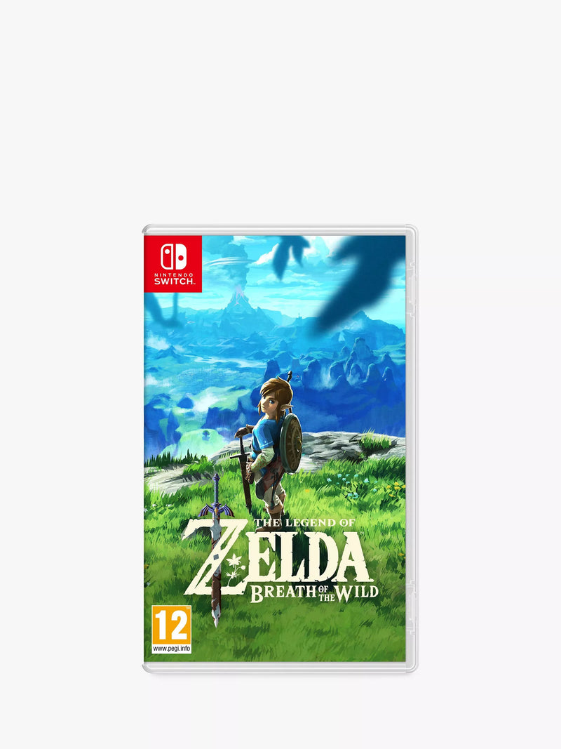 Nintendo The Legend of Zelda Breath of the Wild Switch game box art, imported from the UK