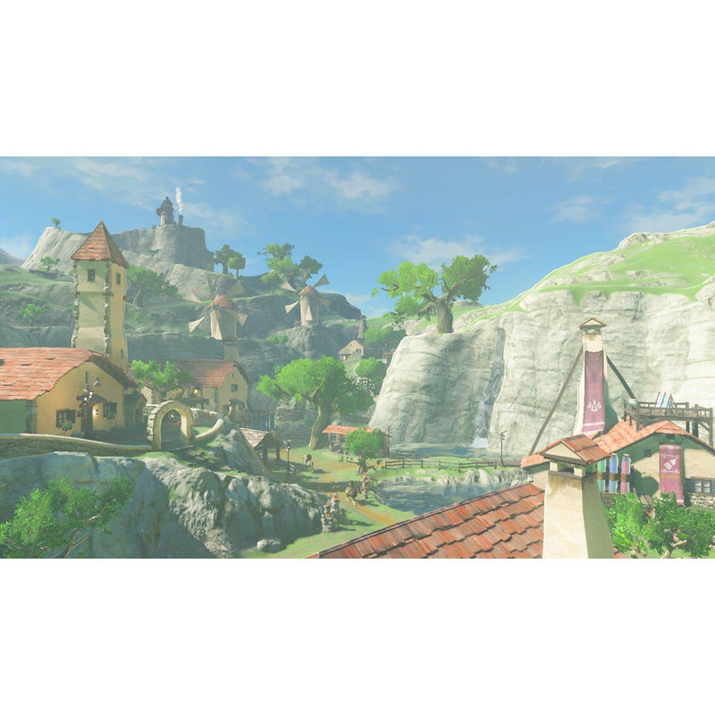 Nintendo The Legend of Zelda Breath of the Wild Switch game box art, imported from the UK