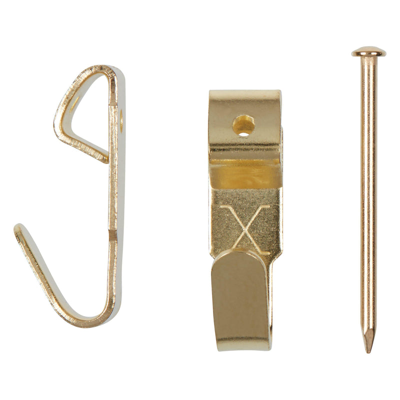 Frank Shaw picture hooks brass headed pins pack of 10 - British product