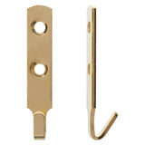 Frank Shaw brass plated J hooks 2-pack, imported from the UK