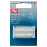Prym transparent sewing thread white 200 metres, UK version