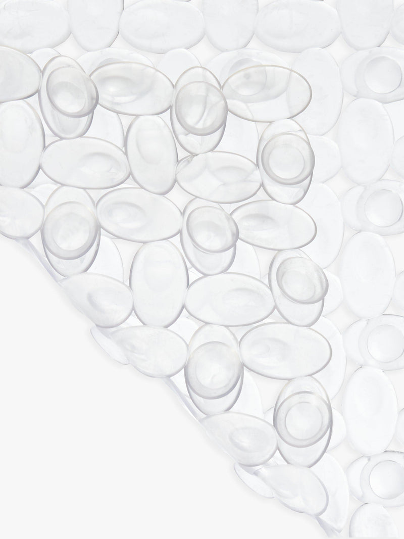 John Lewis pebble square shower mat, clear, UK version