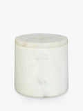 John Lewis white marble container handcrafted - British product