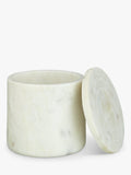 John Lewis white marble container handcrafted - British product