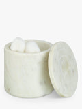 John Lewis white marble container handcrafted - British product