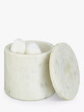 John Lewis white marble container handcrafted - British product