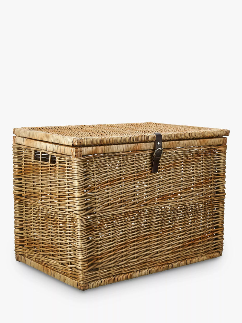 John Lewis Modern Country woven trunk with leather strap (British brand)